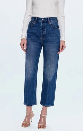 Pistola Denim Cassie Crop Super High Rise Straight Jeans In Fairview Wash