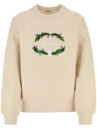 Burberry Sand sweater van katoenblend - Beige