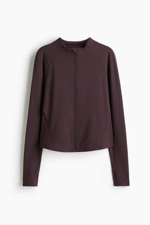H&M Sportjacke mit Cool Handfeel DryMove - Auberginenlila