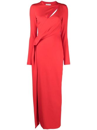 Alexander McQueen Avondjurk met uitgesneden detail - Rood