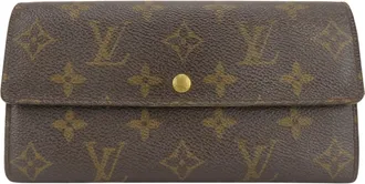 Louis Vuitton Monogram Brown Monogram Long Wallet (Bi-Fold) (Pre-Owned)