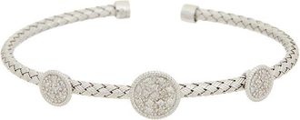 Meshmerise 18K Over Silver 0.15 Ct. Tw. Diamond Bracelet