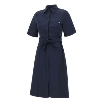 Kaos Shirt Dresses, female, Blue, Size: XS Belted Shirt Dress