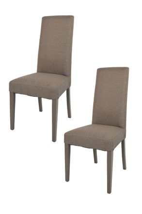 Tommychairs Tommychairs 2 Sillas Glam En Haya, Asiento En Tela Color Corzo