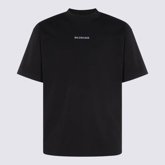 Balenciaga Black Cotton T-Shirt