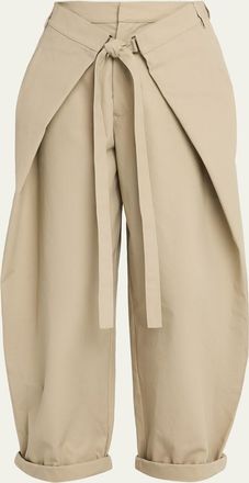 Darkpark Stela Tie-Front Barrel Pants