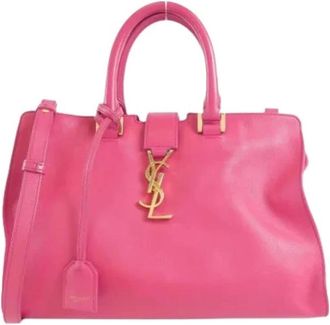 Saint Laurent Pre-owned Handbags, female, Pink, Size: ONE SIZE Pre-owned Vintage Handbag
