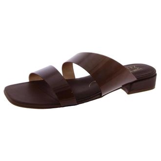 Naturalizer Womens Naturalizer Illuminate J0685S1200 Sandals Brown Leather Slide ZAP1945