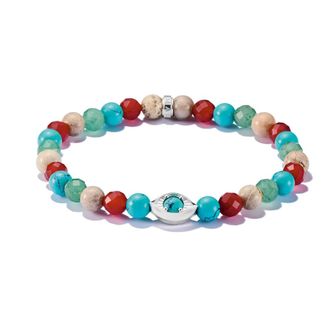 Thomas Sabo Thomas Sabo - Beads Auge Armband - Dames - Accessoires - Veelkleurig - Maat: ONE Size