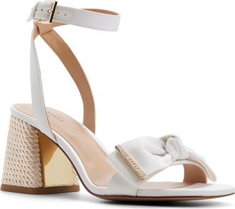 Ted Baker Giana Block Heel Sandal in White at Nordstrom Rack, Size 8.5
