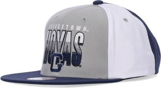 Mitchell & Ness Caps, male, Multicolor, Size: ONE SIZE Georgetown Hoyas Snapback Cap Grey/Blue