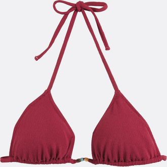 La Redoute Collections Triangel bikini-bh van structuurstof
