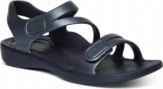 Aetrex Womens Jillian Sport Sandal In Navy