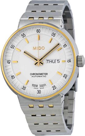 Mido All Dial Chronometer Automatic White Cream Dial Two-tone Mens Watch M83409B111