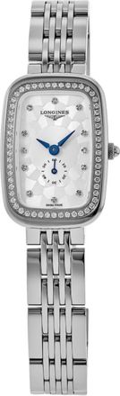 Longines Equestrian Diamond Mother of Pearl Dial Steel Womens Watch L6.141.0.77.6