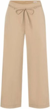 M.A.C Beige Dames Jeans met Chique Vrouwelijke Stijl - Dames - Wijde Broeken - Beige - S - Broeken