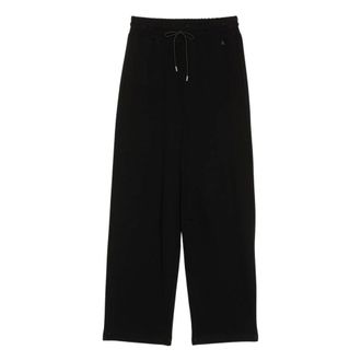 Twinset Pantalone Wide Leg in Felpa - female - Twinset - Sweatpants - Black - M - Trousers