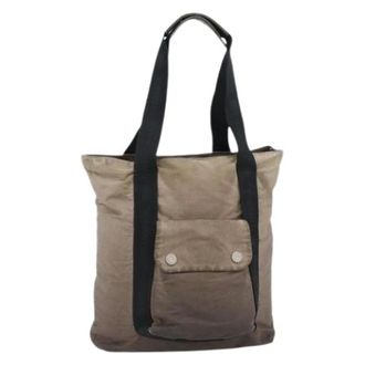 Chanel Pre-owned Tote Bags, female, Brown, Size: ONE SIZE Pre-owned Vintage Nylon Tote Bag