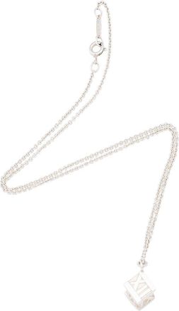 Tiffany & Co. Silver Atlas Cube Necklace (Authentic Pre-Loved)