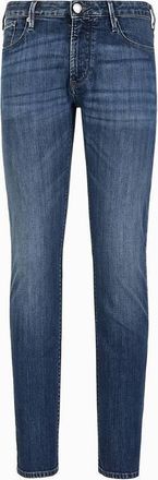 Emporio Armani J06 Slim-Fit Twill-Melange Jeans, Waist Size 30