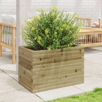 Berkfield Home Decorative Garden Planter 70x40x45.5 cm Impregnated Wood Pine in Brown