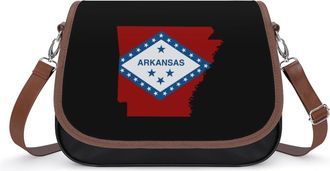 Generic Arkansas Map Flag Fashion Womens Crossbody Bags Novelty Handbag Shoulder Bag Purse