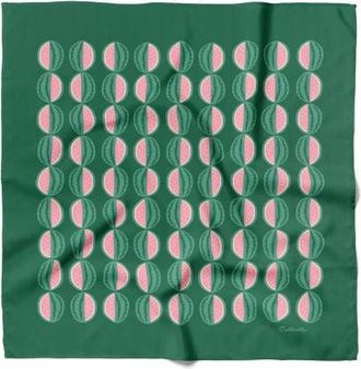 Centinelle Watermelon Cotton Silk Bandana in Green at Nordstrom