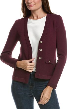 Elie Tahari V-Neck Knit Suit Blazer