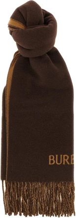 Burberry Knight Reversible Geborstelde Kasjmier Sjaal - Heren - Wintersjaals - Bruin - ONE Size - Kasjmier - Accessoires