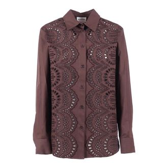 P.A.R.O.S.H. Shirts, female, Brown, Size: XS Camicia