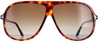 Tom Ford Shield Unisex Havana Brown Gradient Spencer 02 FT0998 - One Size