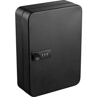 OEM Armario Para Llaves Con 28 Ganchos Y Cerradura De Combinaci&oacute;n Para Montaje En Pared, 25 X 20 X 8 Cm, Color Negro