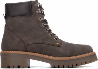 Refresh Womens Combat Ankle Booties In Brown