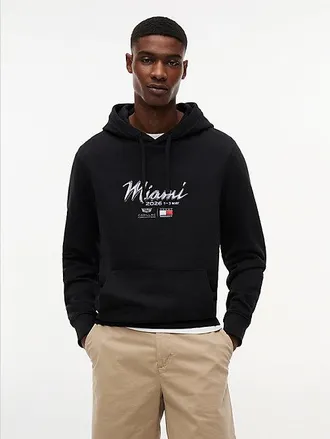 Tommy Hilfiger Sudadera TH x Cadillac Formula 1 Team Miami con capucha