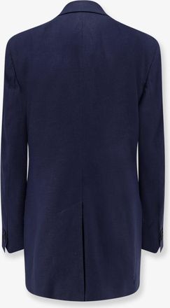 Hev&ograve; Womens Suit Rocchetta Blue Linen Blend Dress