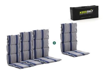 Kees Smit Madison Fiber hoog tuinkussen set van 4