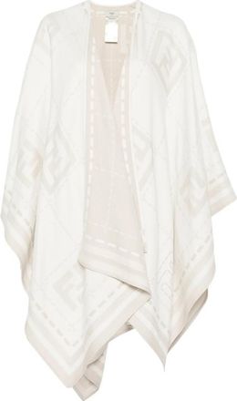 Fendi Geometric-patterned Cape