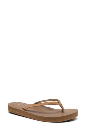 Sanuk Yoga Joy II Flip Flop in Tan at Nordstrom, Size 10
