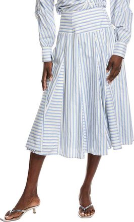 Gracia Wide Round Striped Skirt