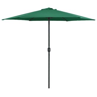 vidaXL Sombrilla De Jard&iacute;n Con Palo De Aluminio Verde 270x246 Cm Vidaxl