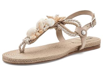 Mia MLE-Agoya Womens Sandals Natural/Seashells : 9.5 M