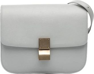 Celine Pre-owned Shoulder Bags, female, Gray, Size: ONE SIZE Pre-owned Vintage Shoulder Bag