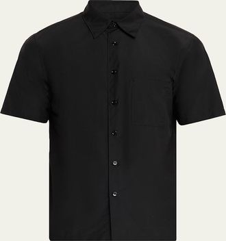 Theory Mens Noll Pocket Short-Sleeve Shirt