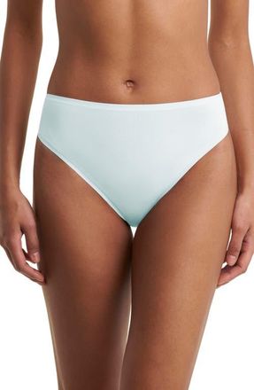 Natori Bliss Bare Cotton Hipster Briefs in Sky Green at Nordstrom, Size Xx-Large
