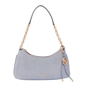 Michael Kors Shoulder Bags, female, Blue, Size: ONE SIZE Nolita Medium Nubuck Chain Pochette
