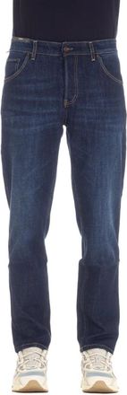 Pantaloni Torino Wortelpasvorm Denim Jeans - Heren - Slim Fit Jeans - Blauw - W32 - Denim - Jeans