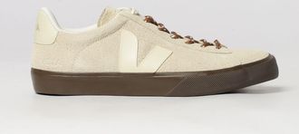 Veja Campo Leather and Suede Low-Top Sneakers with Contrasting Logo
