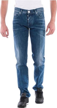 Emporio Armani Slim-fit Jeans - Heren - Slim Fit Jeans - Blauw - W34 - Katoen - Jeans