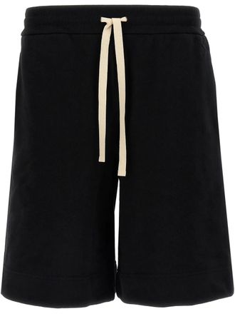 Jil Sander Shorts met trekkoordtaille - Zwart