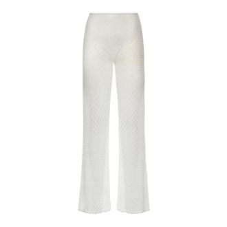 Missoni Wide Trousers, female, White, Size: XS Flared Trousers